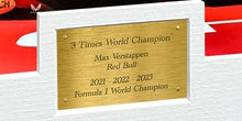 Load image into Gallery viewer, Kitbags & Lockers A4 12x8 Max Verstappen Three Times World Champion Red Bull Signed Photo Photograph Picture Formula 1 F1 Celebration