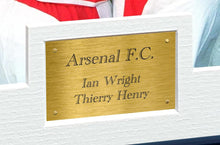 Load image into Gallery viewer, 12x8 A4 Signed Ian Wright Thierry Henry Arsenal Autographed Autograph Signed Signature Photograph Photo Picture Frame Football Soccer Poster Gift BW