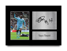 Load image into Gallery viewer, HWC Trading FR A4 Yaya Toure Manchester City Man City Gifts Printed Signed Autograph Picture for Football Fans and Supporters - A4 Framed