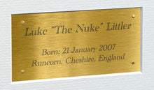 Load image into Gallery viewer, 12x8 A4 Luke Littler "The Nuke" Darts PDC WDF Signed Autograph Photo Photograph Picture Frame Poster Gift Triple G