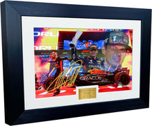 Load image into Gallery viewer, Kitbags & Lockers A4 12x8 Max Verstappen Three Times World Champion Red Bull Signed Photo Photograph Picture Formula 1 F1 Celebration