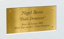 Load image into Gallery viewer, 12x8 A4 Nigel Benn "Dark Destroyer" Autographed Signed Photo Photograph Picture Frame Boxing Poster Gift Triple Gold