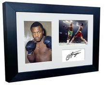 Load image into Gallery viewer, 12x8 A4 Joe Frazier "Smokin Joe" Autographed Signed Photo Photograph Picture Frame Boxing Poster Gift Triple