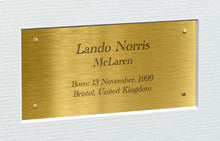 Load image into Gallery viewer, 12x8 A4 Lando Norris Triple Grand Prix McLaren Car Autographed Signed Signature Photo Photograph Picture Frame Racing Formula 1 F1 Poster Gift G 2