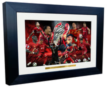 Load image into Gallery viewer, A3+ Signed Liverpool THE KLOPP YEARS Mo Salah Mane Diaz Nunez Coutinho Henderson Van Dijk Alexander-Arnold Becker Firmino Jurgen Autograph Frame Signature Autographed Photograph Picture Football Soccer