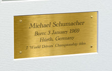 Load image into Gallery viewer, 12x8 A4 Michael Schumacher Triple Grand Prix Ferrari Car Autographed Signed Signature Photo Photograph Picture Frame Racing Formula 1 F1 Poster Gift G