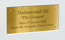 Load image into Gallery viewer, 12x8 A4 Muhammad Ali "The Greatest" Autographed Signed Photo Photograph Picture Frame Boxing Poster Gift Triple Gold