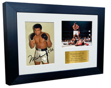 Load image into Gallery viewer, 12x8 A4 Muhammad Ali "The Greatest" Autographed Signed Photo Photograph Picture Frame Boxing Poster Gift Triple Gold