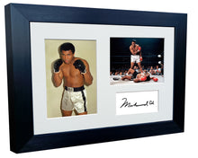 Load image into Gallery viewer, 12x8 A4 Muhammad Ali "The Greatest" Autographed Signed Photo Photograph Picture Frame Boxing Poster Gift Triple