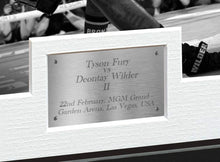 Load image into Gallery viewer, Tyson Fury vs Deontay Wilder 12x8 A4 Autographed Signed Photo Photograph Picture Frame Boxing Gift Poster BW