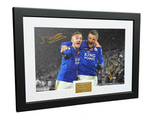 Load image into Gallery viewer, Leicester City Signed James Maddison Jamie Vardy Photograph Photo Picture Frame