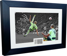 Load image into Gallery viewer, A4 Erling Haaland Manchester City OVERHEAD GOAL Autographed Signed Photo Photograph Picture Frame Football Soccer Poster Gift 12x8