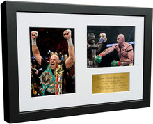 Load image into Gallery viewer, Tyson Fury 12x8 A4 Autographed Signed Photo Photograph Picture Frame Boxing Gift Poster Gold