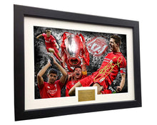 Load image into Gallery viewer, Steven Gerrard  A4 Signed "THE GERRARD YEARS" Liverpool FC Autographed Photo Photograph Picture Frame