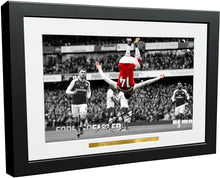 Load image into Gallery viewer, Signed "THE BACKFLIP" Pierre-Emerick Aubameyang Arsenal FC Photo Photograph Picture Football Soccer