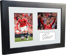 Load image into Gallery viewer, 12x8 A4 Cristiano Ronaldo Manchester United Signed Autograph Photo Photograph Picture Frame Poster Gift