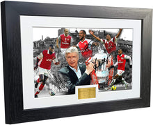 Load image into Gallery viewer, Large A3 "WENGER YEARS" Signed Arsenal Henry Vieira Bergkamp Wright Walcott Photo Picture Soccer