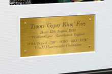 Load image into Gallery viewer, Tyson Fury 12x8 A4 Autographed Signed Photo Photograph Picture Frame Boxing Gift Poster Gold