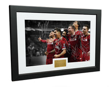 Load image into Gallery viewer, CELEBRATION Signed Liverpool Chamberlain Firmino Salah Milner Dijk Robertson Photo Picture Soccer