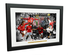 Load image into Gallery viewer, Signed "FERGUSON YEARS" Cantona-Ronaldo-Beckham-Giggs-Rooney-Scholes Manchester United Photo Picture