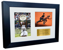 Load image into Gallery viewer, 12x8 A4 Signed Serena Williams Autographed Signed Photograph Picture Frame Tennis Grand Slam Wimbledon Poster Gift Triple G