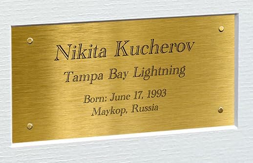 Kitbags & Lockers 12x8 A4 Nikita Kucherov Tampa Bay Lightning NHL Autographed Signed Photo Photograph Picture Frame Ice Hockey Poster Gift Triple G