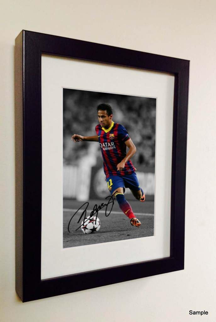 Kitbags & Lockers Signed Neymar Jr. Barcelona Photo Photograph Picture Frame Autograph Football 1