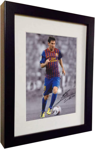 Kitbags & Lockers Signed Lionel Messi Barcelona Photo Photograph Picture Frame Autograph Football
