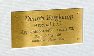 12x8 A4 Signed Dennis Bergkamp Arsenal Autographed Autograph Signed Signature Photograph Photo Picture Frame Football Soccer Poster Gift G