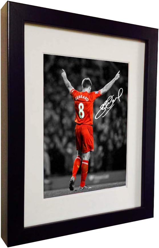 Kitbags & Lockers Signed Steven Gerrard Liverpool Autographed Photo Photograph Picture Frame Gift