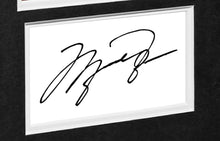 Load image into Gallery viewer, Kitbags &amp; Lockers Michael Jordan GOAT Black or White Mount Chicago Bulls 23 Signed Autographed Photo Photograph Picture Frame Basketball Poster Gift (Black Mount)