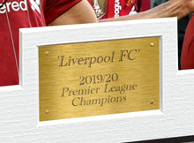 Load image into Gallery viewer, 2019 2020 Liverpool Premier League Champions 12x8 A4 Signed Henderson Klopp Salah Mane Firmino Van Dijk Arnold Autographed Photo Photograph Picture Frame Soccer Gift