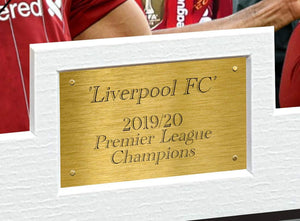 2019 2020 Liverpool Premier League Champions 12x8 A4 Signed Henderson Klopp Salah Mane Firmino Van Dijk Arnold Autographed Photo Photograph Picture Frame Soccer Gift