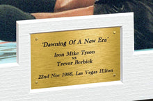 Load image into Gallery viewer, Kitbags &amp; Lockers Mike Tyson vs Trevor Berbick &#39;DAWNING OF A NEW ERA&#39; 12x8 A4 Autographed Signed Photo Photograph Picture Frame Boxing Gift 1