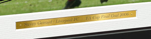 Kitbags & Lockers Steven Gerrard '2006 FA Cup Goal' 12x8 A4 Liverpool Autographed Signed Photo Photograph Picture Frame Soccer Gift Poster