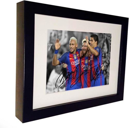 Kitbags & Lockers Signed Neymar Jr. Lionel Messi Suarez Barcelona Photo Photograph Picture Frame Autograph Football