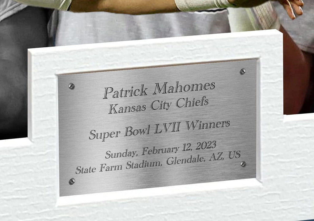 Patrick Mahomes Kansas City Super Bowl LVII 57 Winners Autographed Signed 12x8 A4 Photo Photograph Picture Frame Football Poster Gift