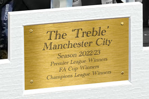 12x8 A4 Manchester City Treble 2022/23 Champions League Premier League FA Cup Grealish DeBruyne Rodri Gundogan Haaland Autographed Signed Photo Photograph Picture Frame Football Soccer Poster Gift