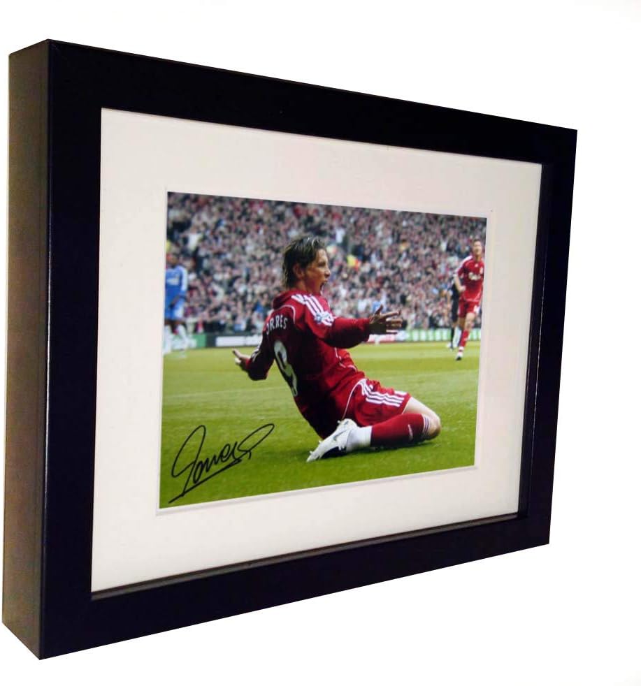 Kitbags & Lockers Signed Fernando Torres Liverpool Autographed Photo Photograph Picture Frame