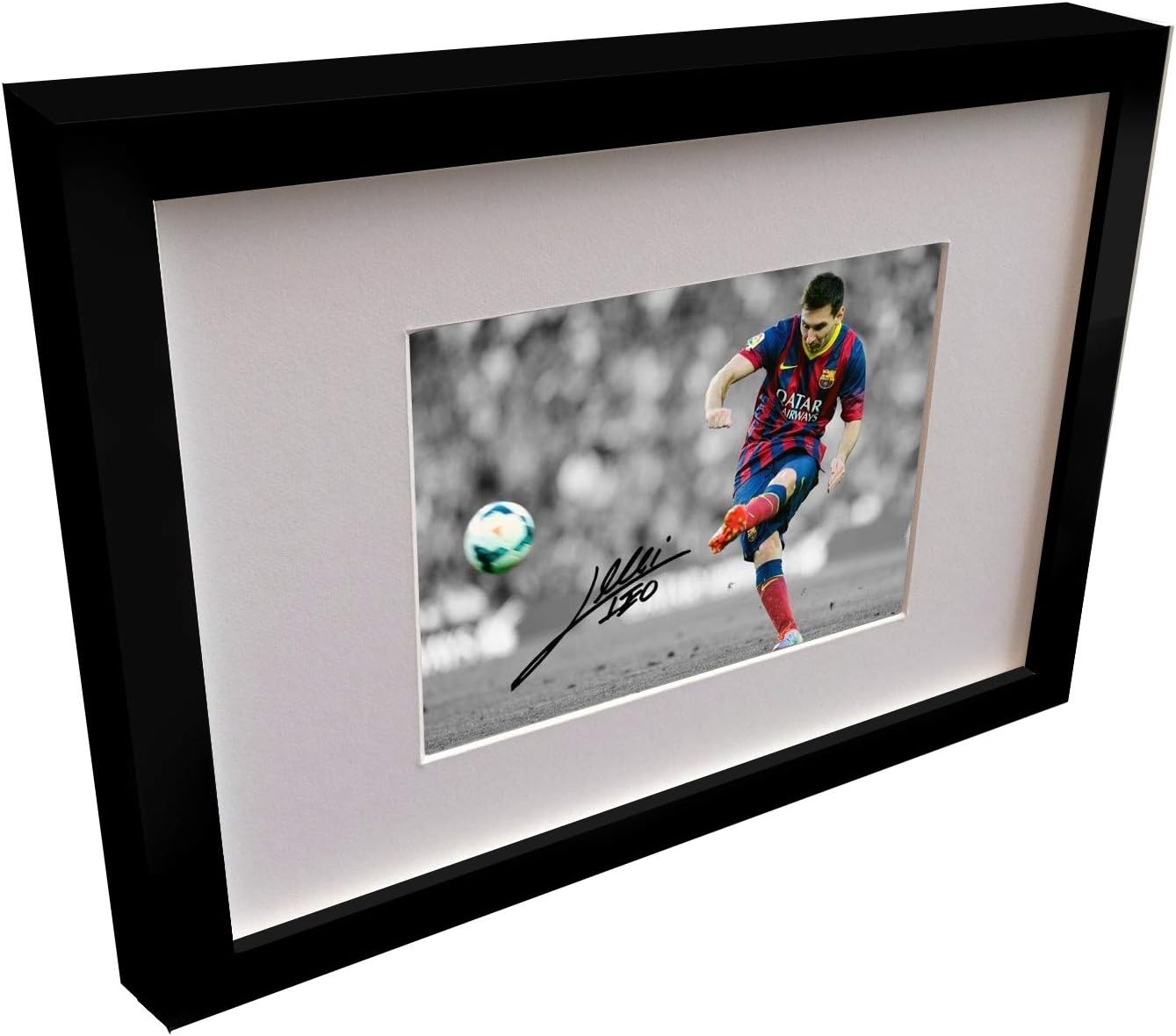 Kitbags & Lockers Signed Lionel Messi Barcelona Photo Photograph Picture Frame Autograph Football