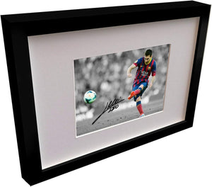 Kitbags & Lockers Signed Lionel Messi Barcelona Photo Photograph Picture Frame Autograph Football