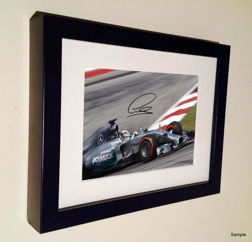 Kitbags & Lockers Lewis Hamilton Signed 2014 F1 Formila 1 Champion Autographed Photo Photograph Picture Frame