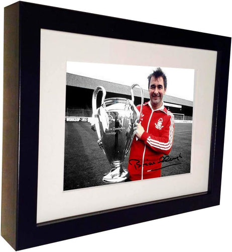 Kitbags & Lockers Signed Brian Clough European cup Nottingham Forest Autographed Photo Picture Frame