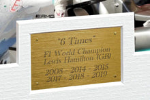 Load image into Gallery viewer, Kitbags &amp; Lockers 6 Times World Champion Celebration Edition - A4 12x8 Signed Lewis Hamilton - Mercedes-AMG Petronas - Autographed Photo Photograph Picture Frame Motor Sport Formula 1 F1 Gift
