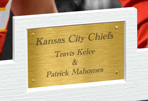 Kitbags & Lockers 12x8 A4 Travis Kelce & Patrick Mahomes Kansas City Chiefs American Football NFL Autographed Signed Photo Photograph Picture Frame Poster Gift BW