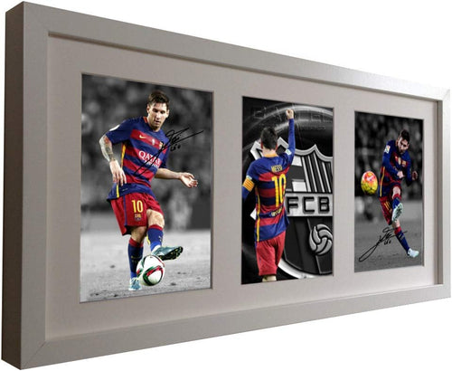Kitbags & Lockers 2016 White Large Signed Lionel Messi Barcelona Photo Photograph Picture Frame Autographed 1