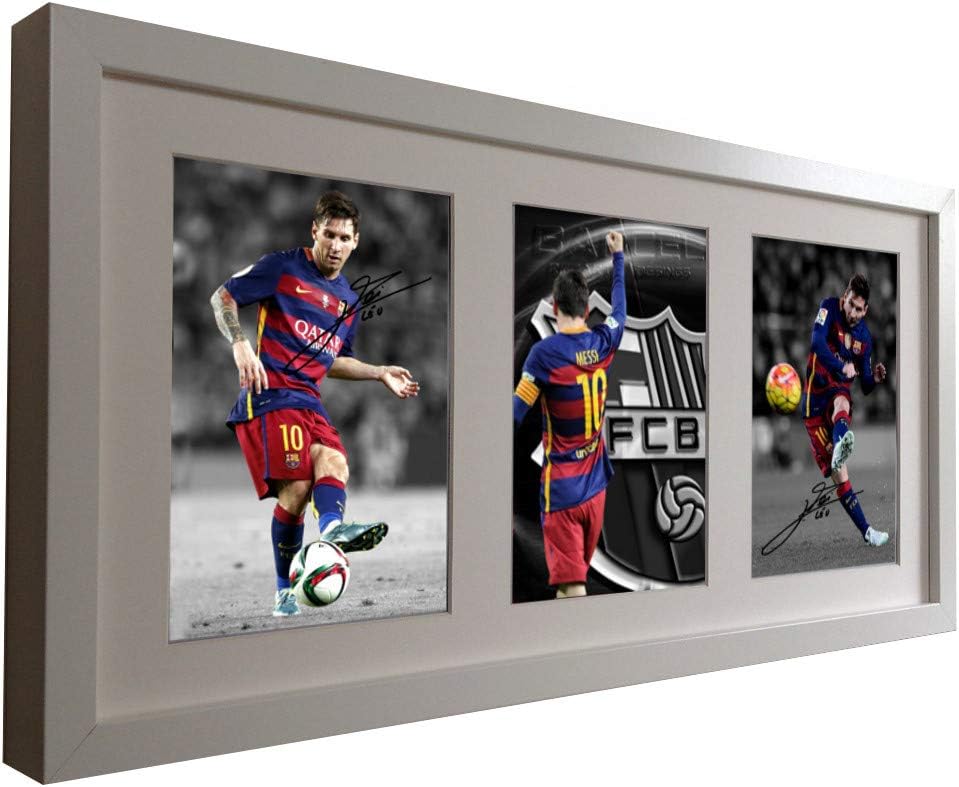 Kitbags & Lockers 2016 White Large Signed Lionel Messi Barcelona Photo Photograph Picture Frame Autographed 1