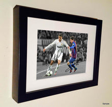 Load image into Gallery viewer, Signed Lionel Messi Barcelona Cristiano Ronaldo Real Madrid Photo Photograph Picture Frame Autograph 2b