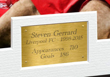 Load image into Gallery viewer, Kitbags &amp; Lockers Steven Gerrard 12x8 A4 Signed THE GERRARD YEARS Liverpool FC Autographed Photo Photograph Picture Frame