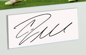 Large Cristiano Ronaldo Manchester United Utd Celebration With Precision Cut CR7 Logo Signed Autographed Signature Photograph Photo Picture Frame Football Soccer Poster Gift White Mount